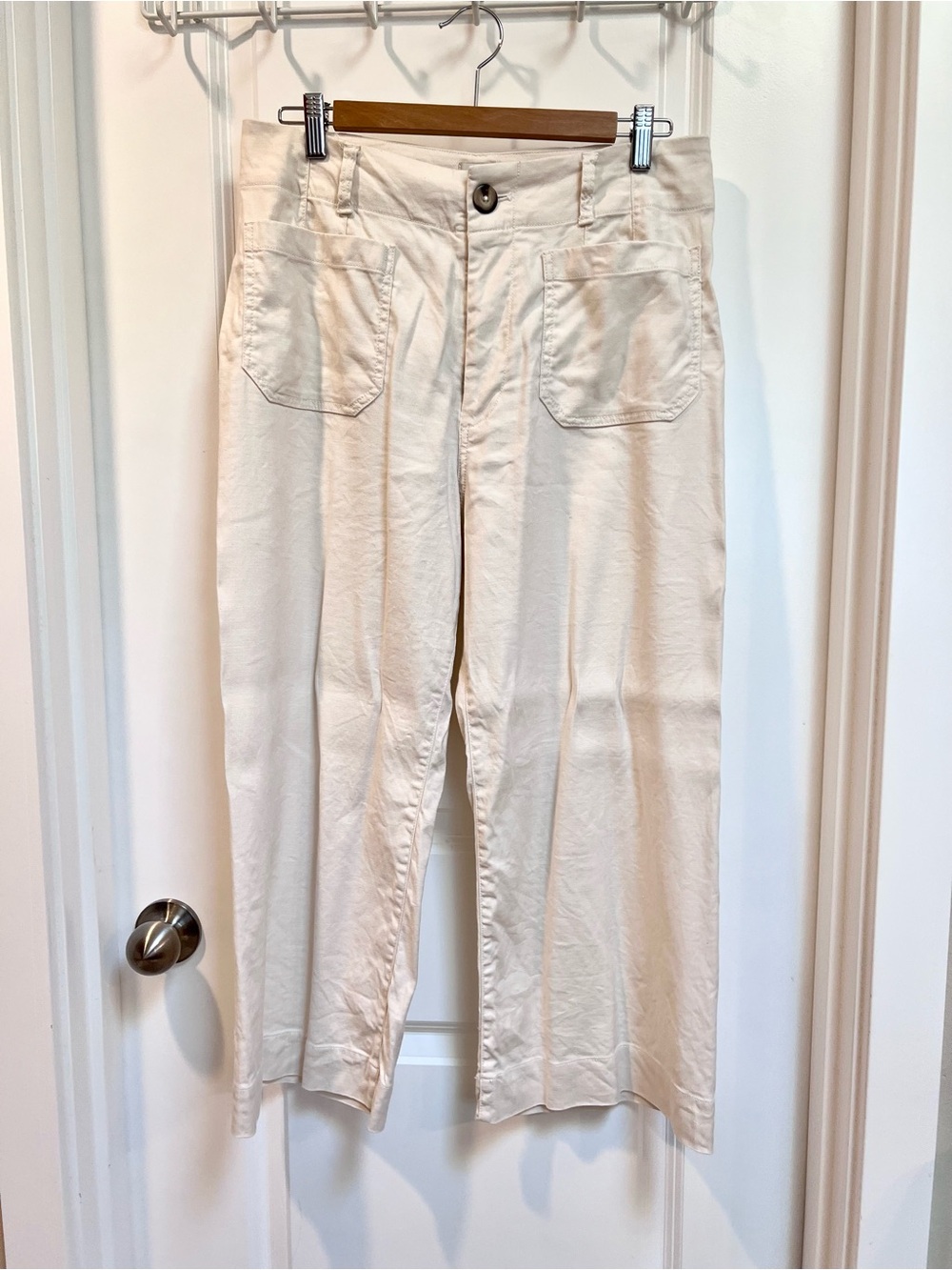 Maeve Colette European Linen Stretch High-Rise Wide-Leg Pants Women’s 30 Petite - Picture 7 of 13